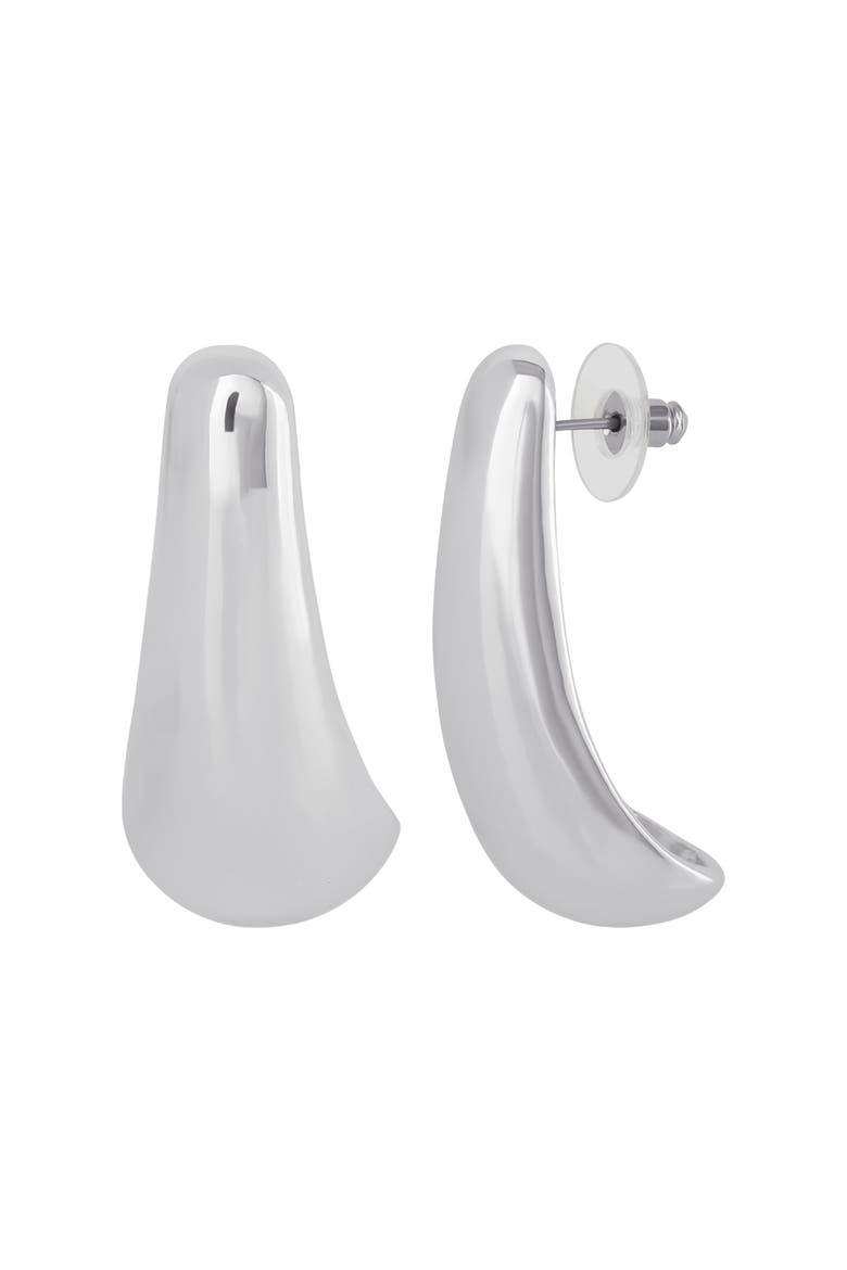 Drop Stud Earrings, Alternate, color, Silver