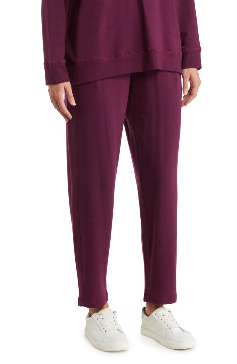 Eileen Fisher Slouch Fleece Ankle Pants, Main, color, Swtpl