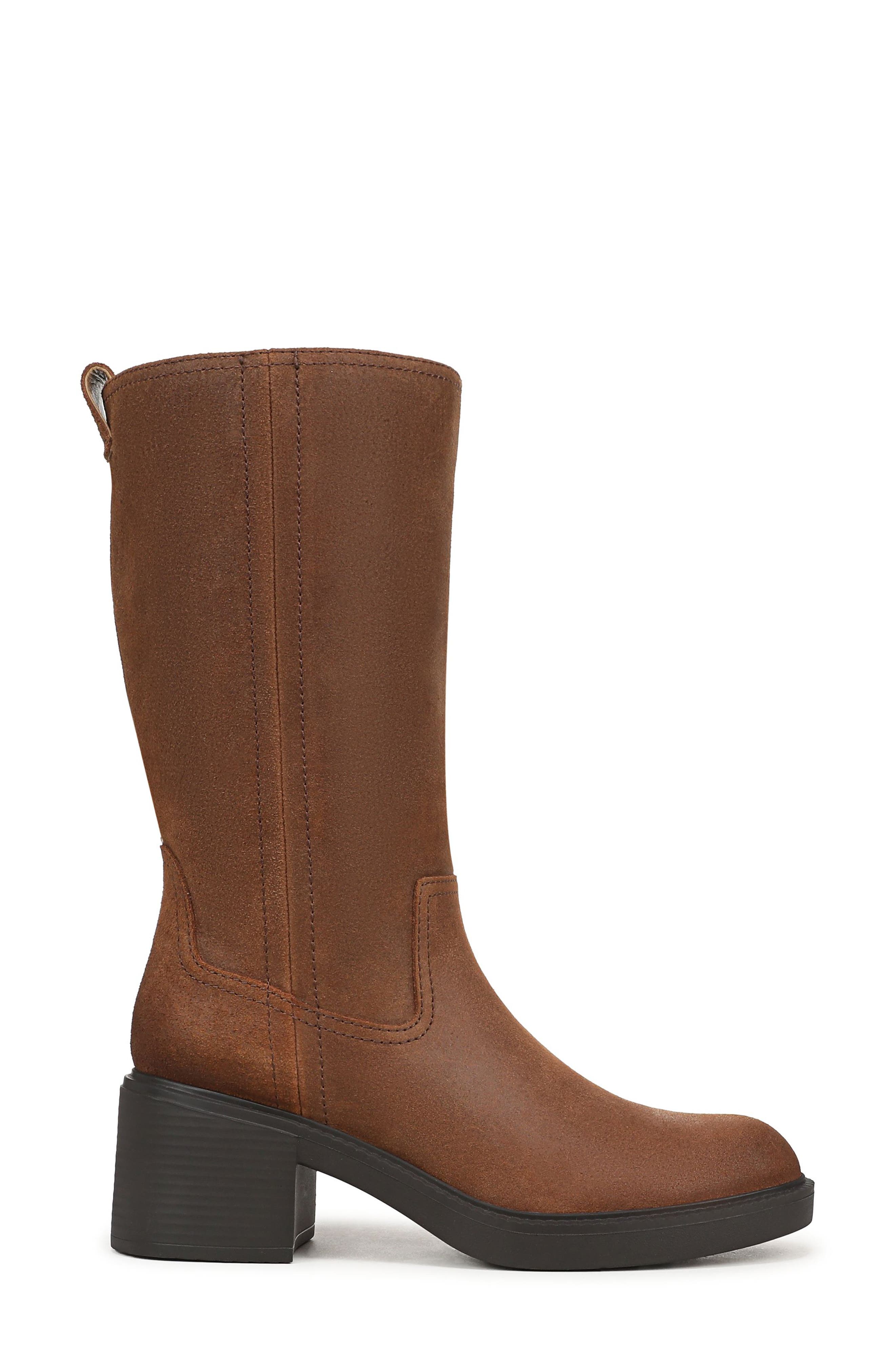 Thora Leather Knee High Boot, Alternate, color, HAZELNUT LEATHER