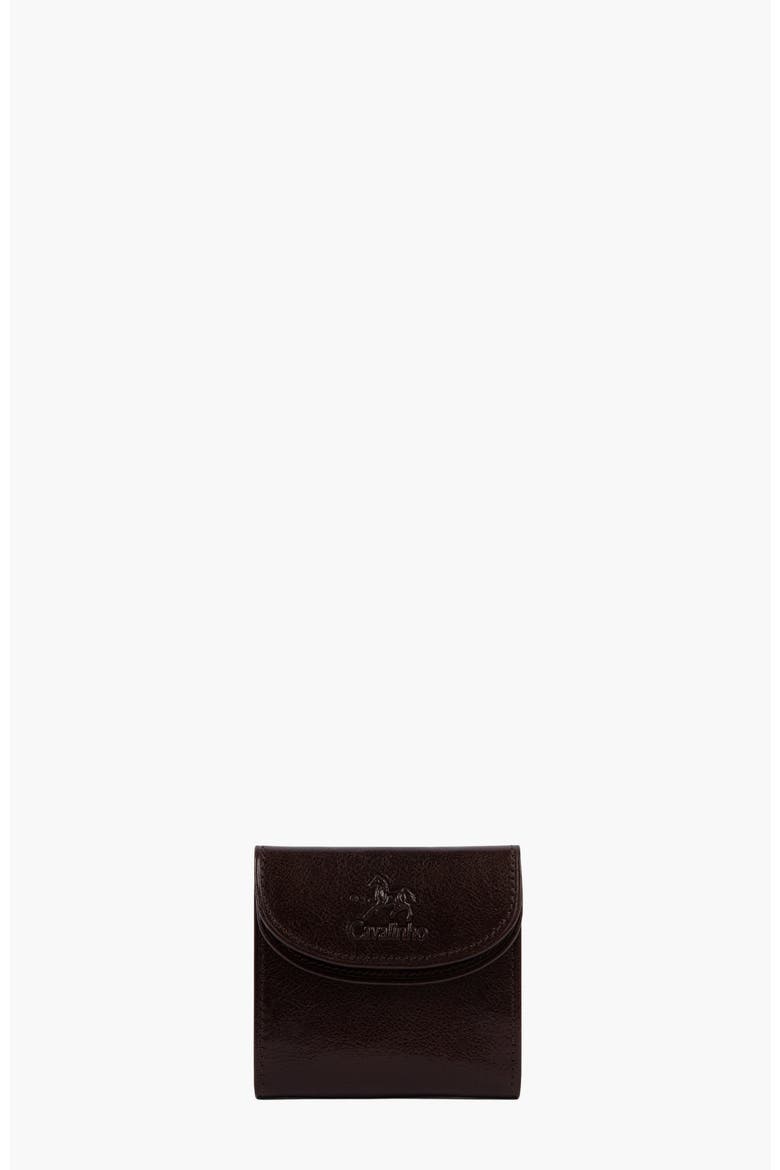 Gentleman Compact Trifold Leather Wallet 574, Main, color, Brown