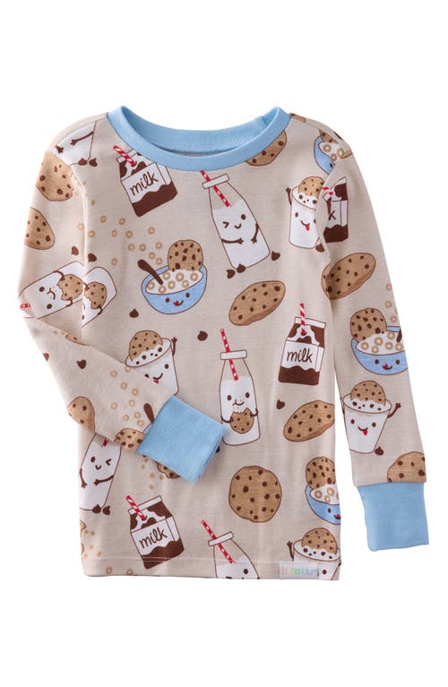 Butterblu Kids' Zen Print Fitted Organic Cotton Two-piece Pajamas