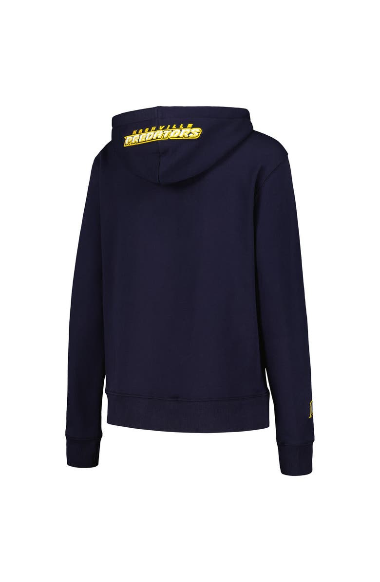 PRO STANDARD Women's Pro Standard Navy Nashville Predators Classic Chenille Pullover Hoodie, Alternate, color, Navy