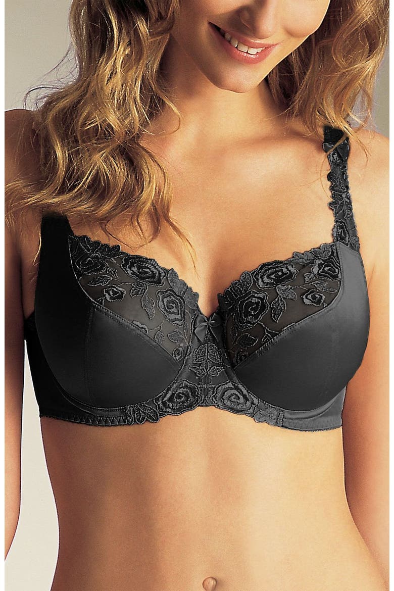 'Balcony 6010' Underwire Bra, Main, color, BLACK