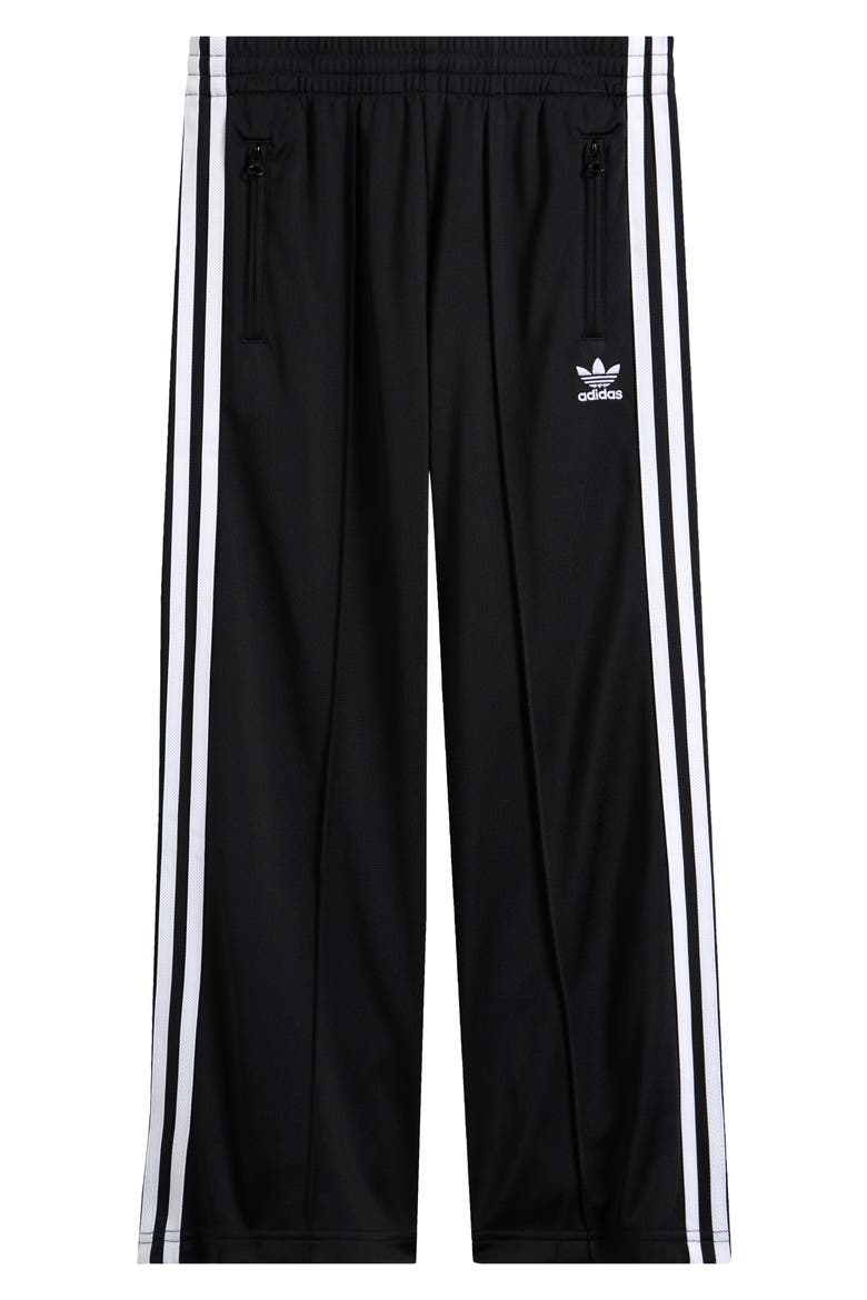 3 Stripes Wide Leg Pants, Main, color, BLACK