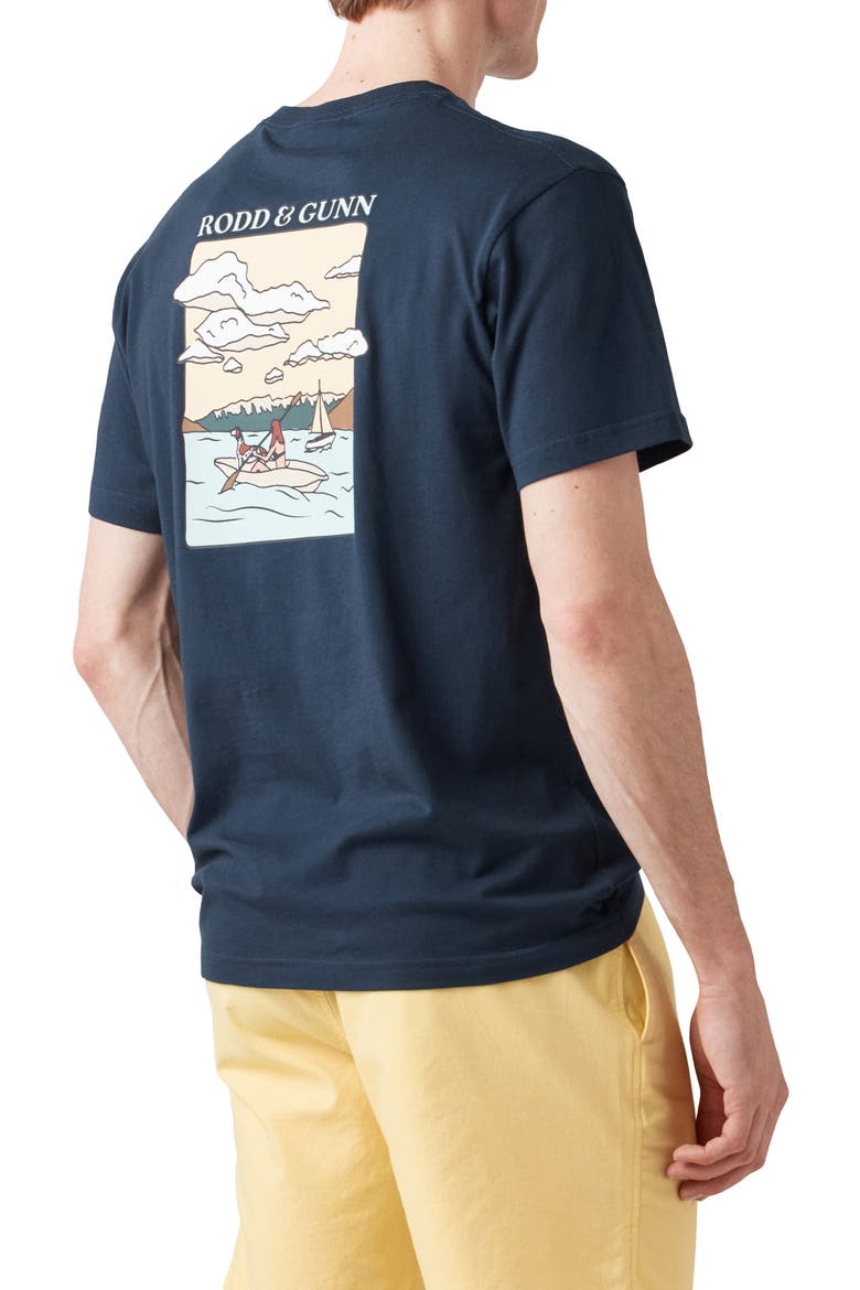 Hauraki Gulf Graphic Tee, Alternate, color, NAVY
