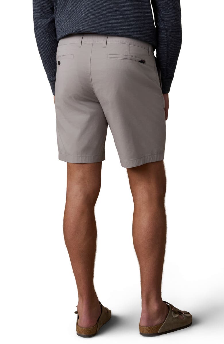 Faherty Movement Organic Cotton Blend Chino Shorts, Alternate, color, Fossil