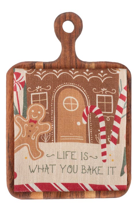 Holiday Tea Towel & Cutting Board Set