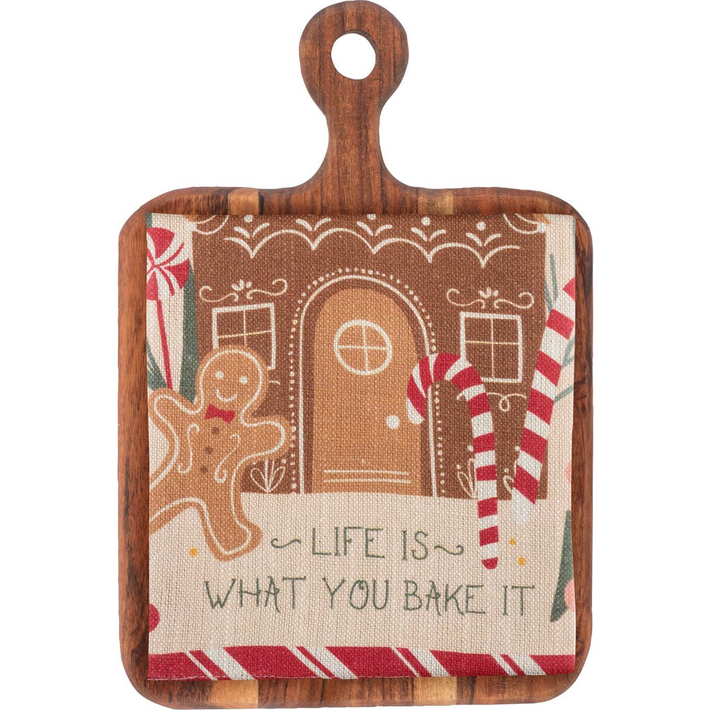 Karma Gifts Holiday Tea Towel & Cutting Board Set