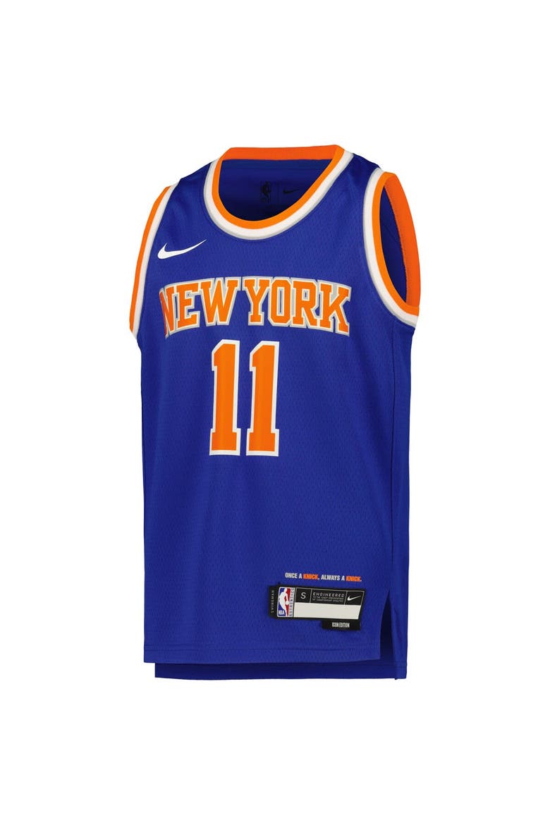 Youth Nike Jalen Brunson Blue New York Knicks Swingman Jersey - Icon Edition, Alternate, color, Blue