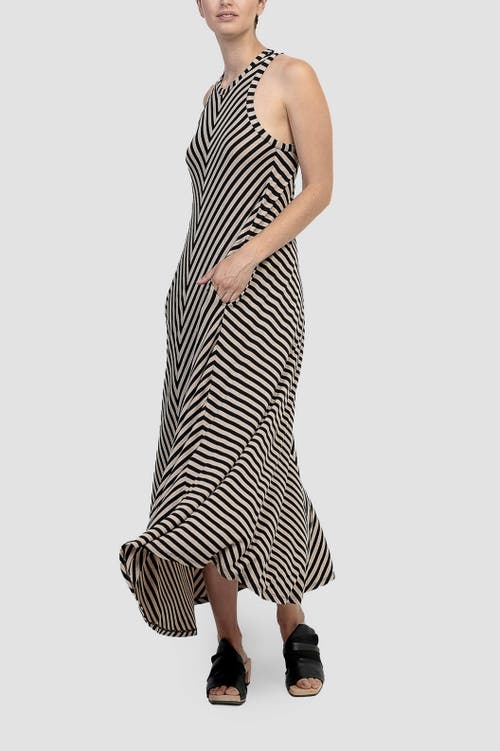 ALEMBIKA ALEMBIKA STRIPED TANK MAXI DRESS
