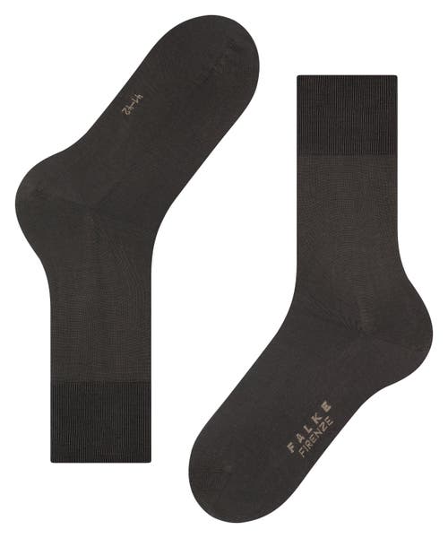 Falke Firenze Elastic Free Dress Socks In Brown