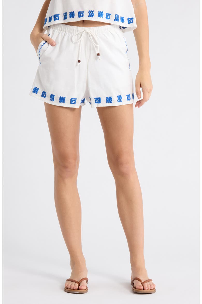 Wanderer-Sun Stamp Shorts, Main, color, SALT CRYSTAL