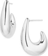 ARGENTO VIVO 'J' Hoop Earrings