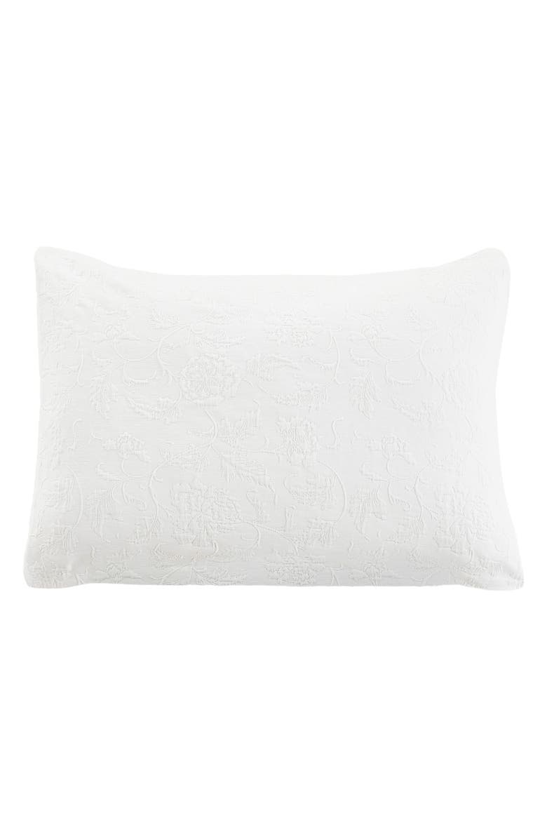 MELANGE HOME Matelassé Cotton Coverlet Set, Alternate, color, White