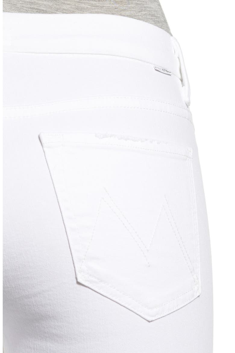 High Rise Fray Ankle Skinny Jeans, Alternate, color, STAYIN ALIVE