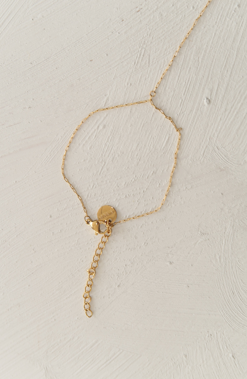 Joiana Jewelry Bezel Hand Chain In Gold