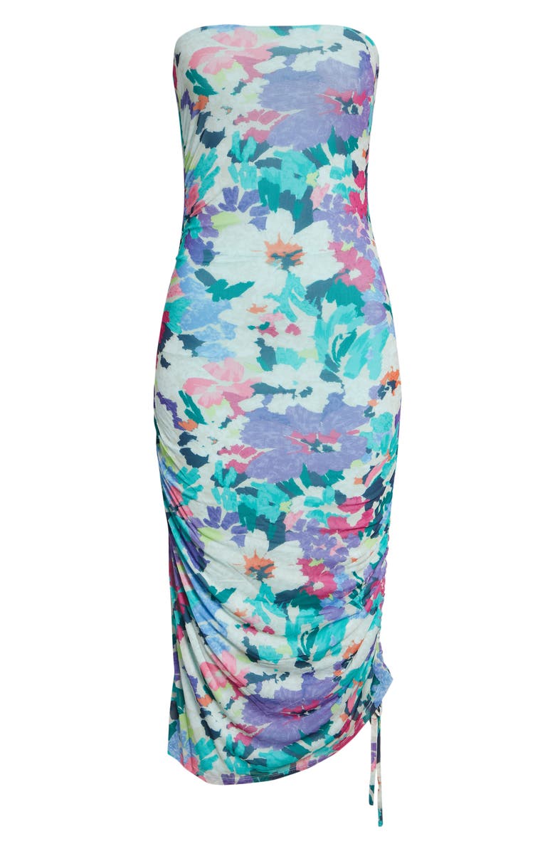 Ramy Brook Giovanna Strapless Dress, Alternate, color, Garden Mesh