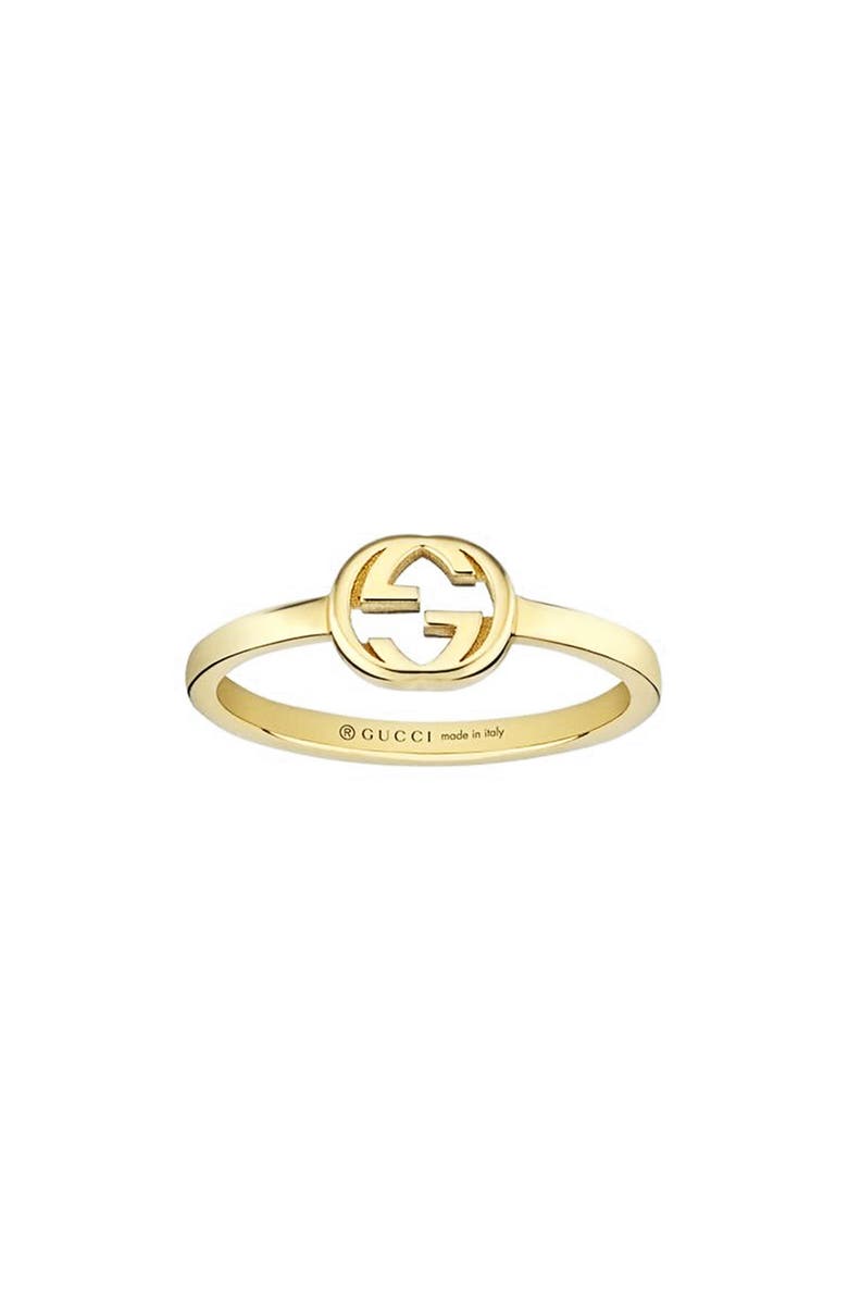 Gucci Interlocking-G Ring, Main, color, 18Ky