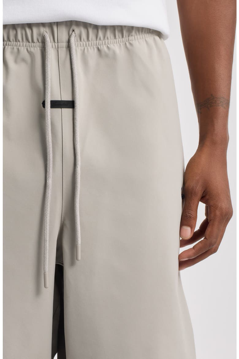 Signature Relaxed Fit Drawstring Sweat Shorts, Alternate, color, STONE