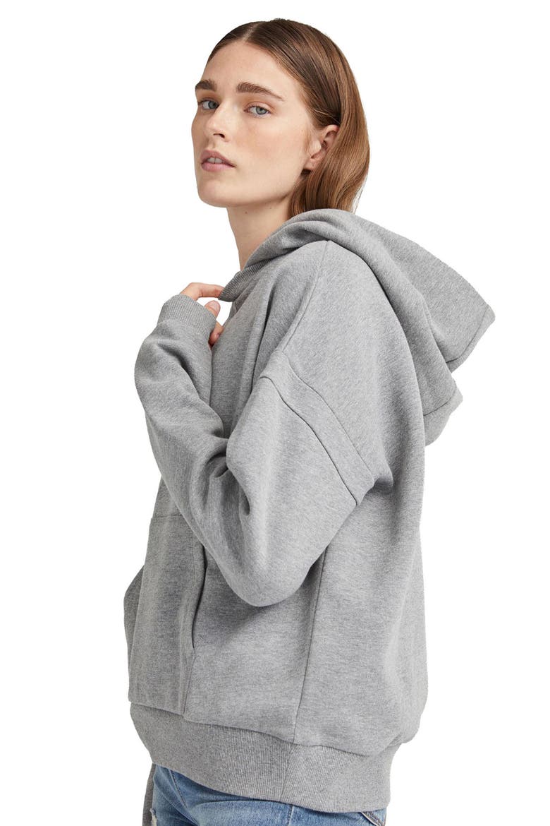 Women's Recycled Fleece Hoodie, Alternate, color, Heather Grey