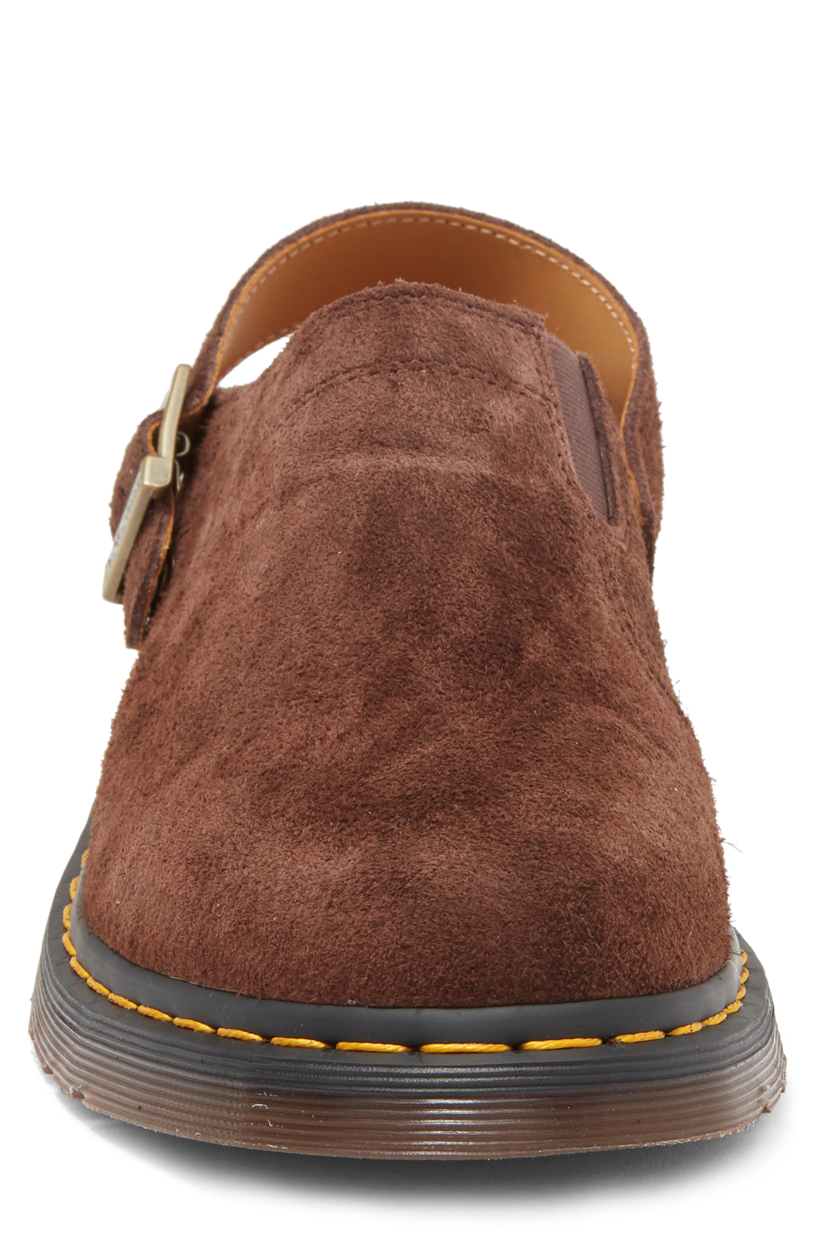 Gender Inclusive Isham Slingback Clog, Alternate, color, DARK BROWN DESERT OASIS SUEDE
