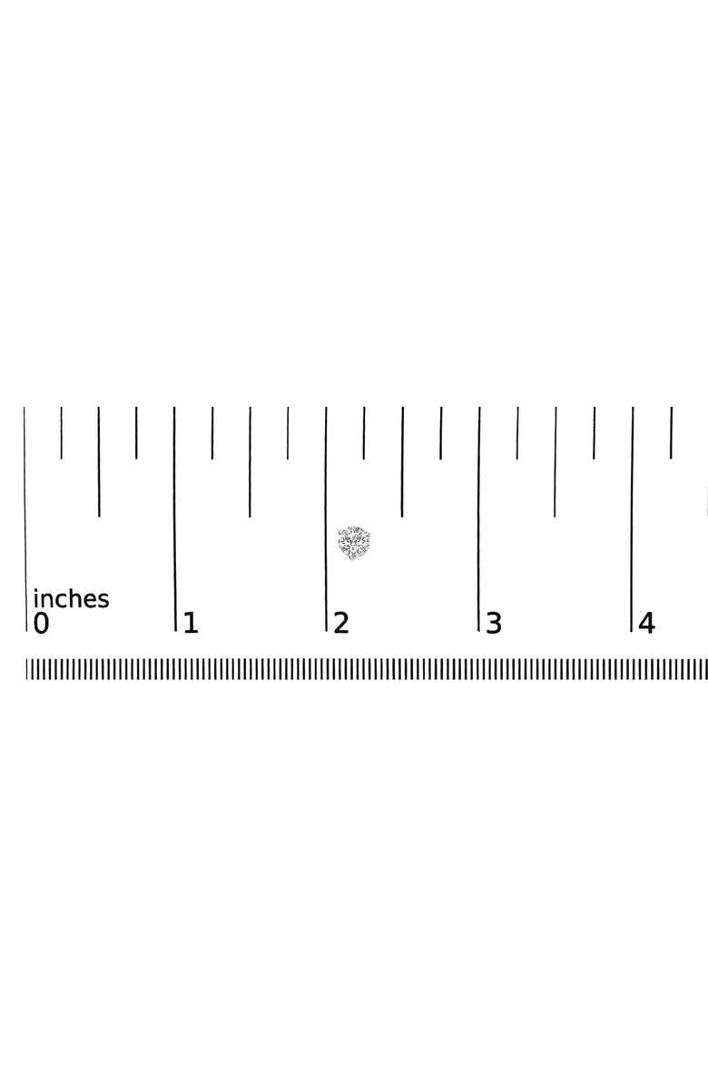 Haus of Brilliance 14K White Gold 3/4 Cttw 3-Prong Martini Set Brilliant Round-Cut Solitaire Lab Grown Diamond Screwback Stud Earrings, Alternate, color, White