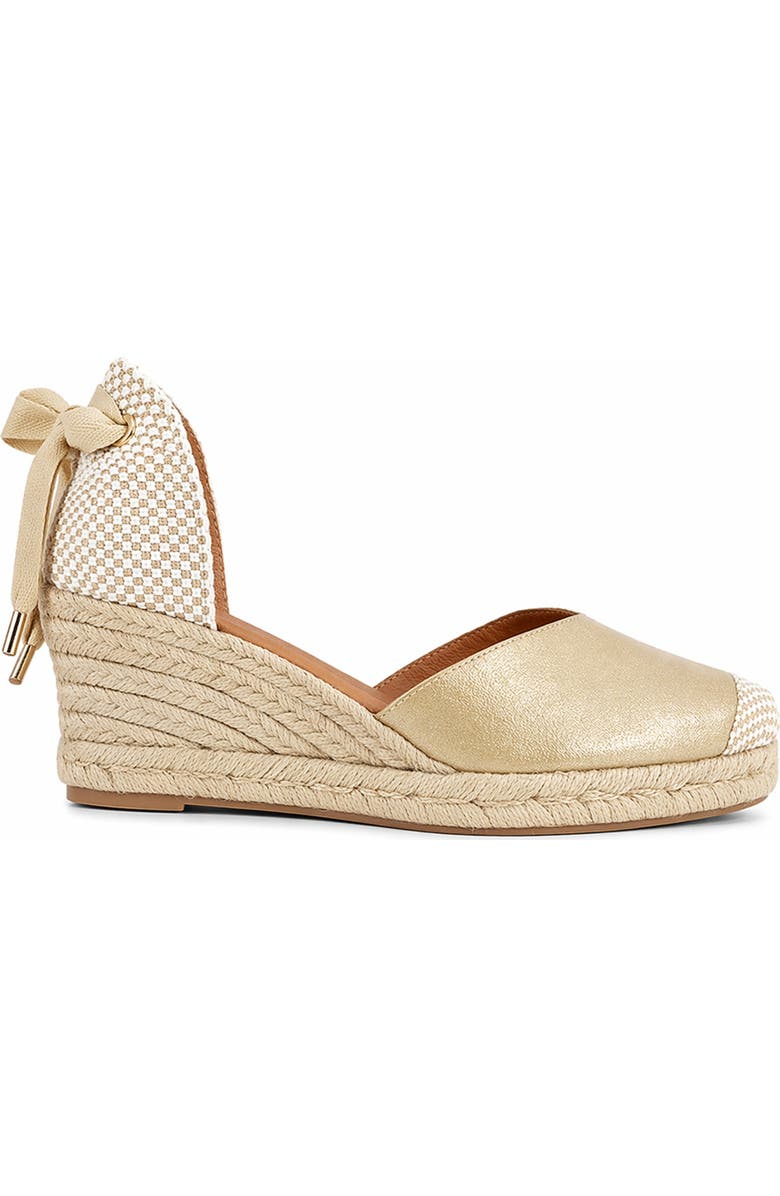 Menina Step Jimena Mid Laces Espadrille Sandal, Main, color, Gold