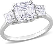 DELMAR Octagon Cut & Asscher Cut Moissanite Ring