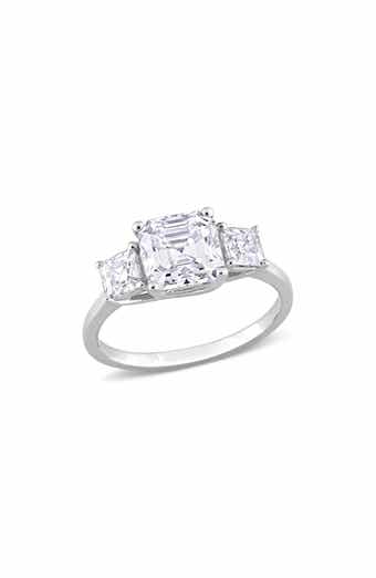 DELMAR Octagon Cut & Asscher Cut Moissanite Ring