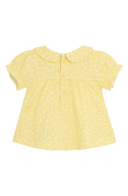 Jojo Maman Bébé Jojo Maman Bebe Floral Duck Appliqué Cotton Top & Leggings Set In Yellow