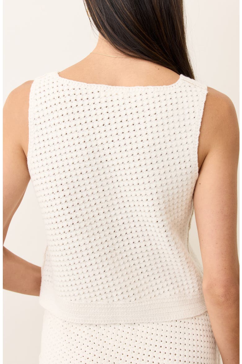 Oasis Cotton Blend Sweater Vest, Alternate, color, CREAM