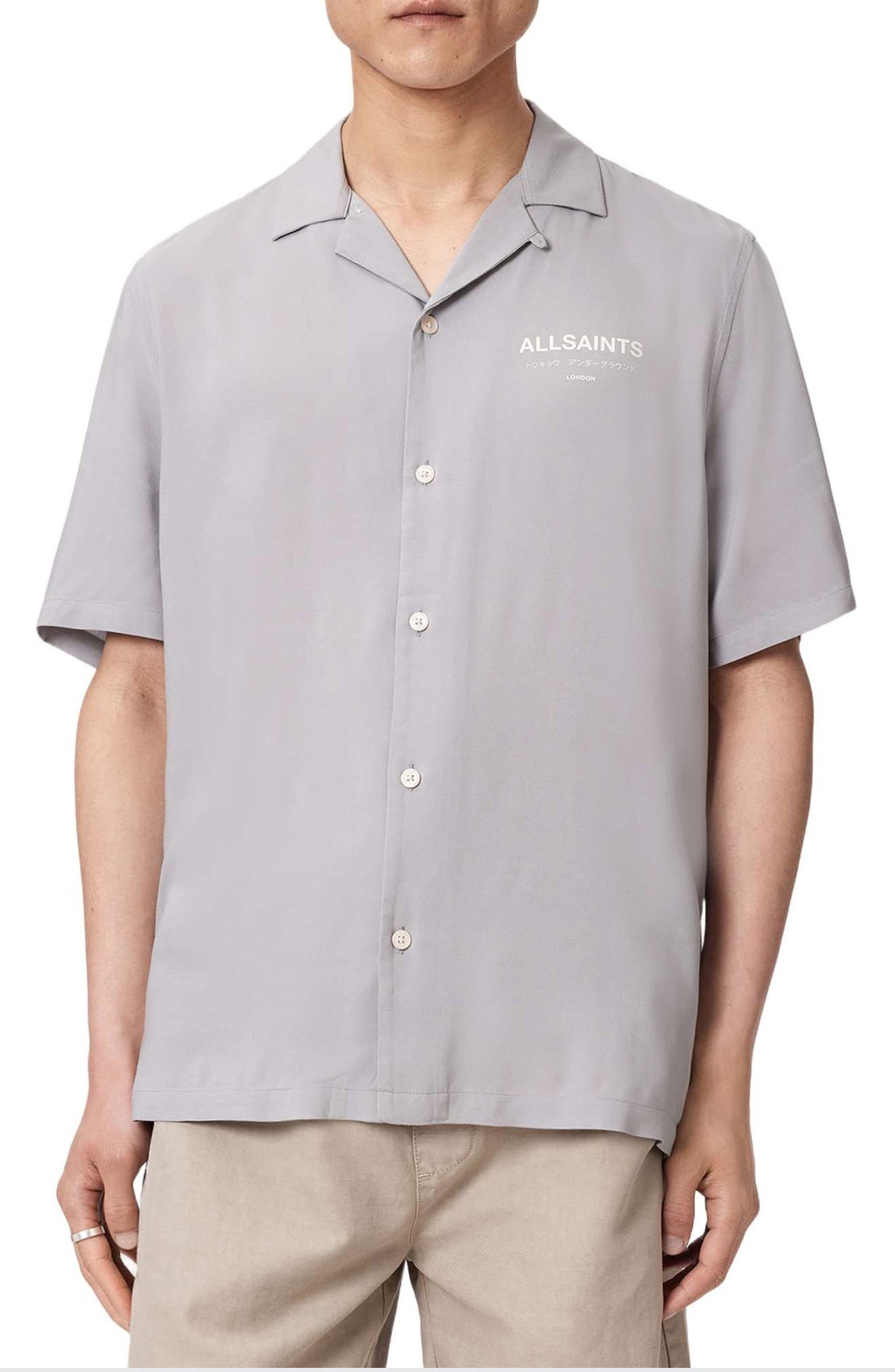 Underground Logo Graphic Camp Shirt - image 3