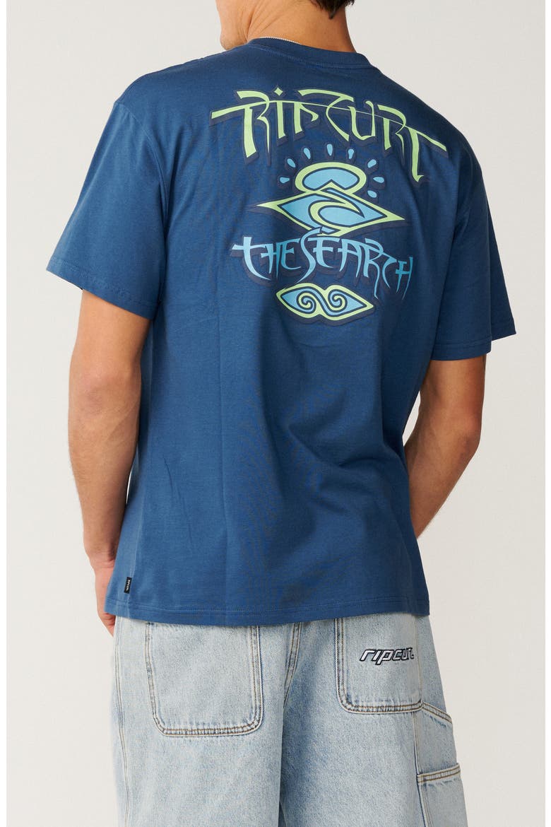 Arch Search Cotton Graphic T-Shirt, Alternate, color, FADED DENIM