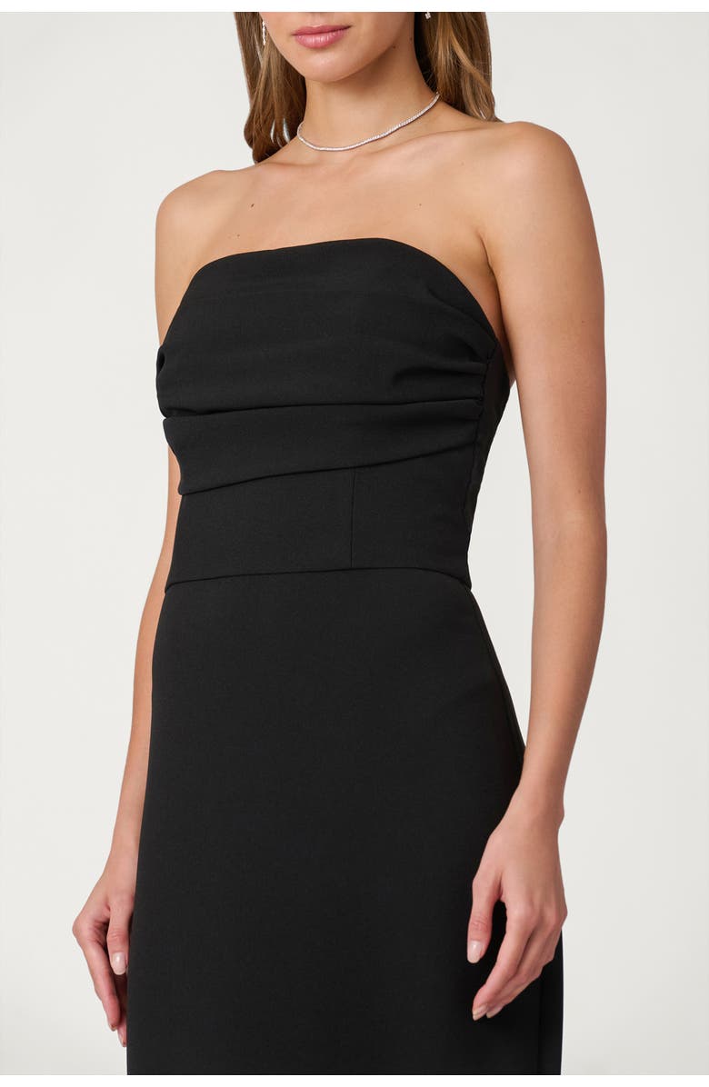 Shoshanna Midnight Stretch Crepe Stephanie Dress, Alternate, color, Jet