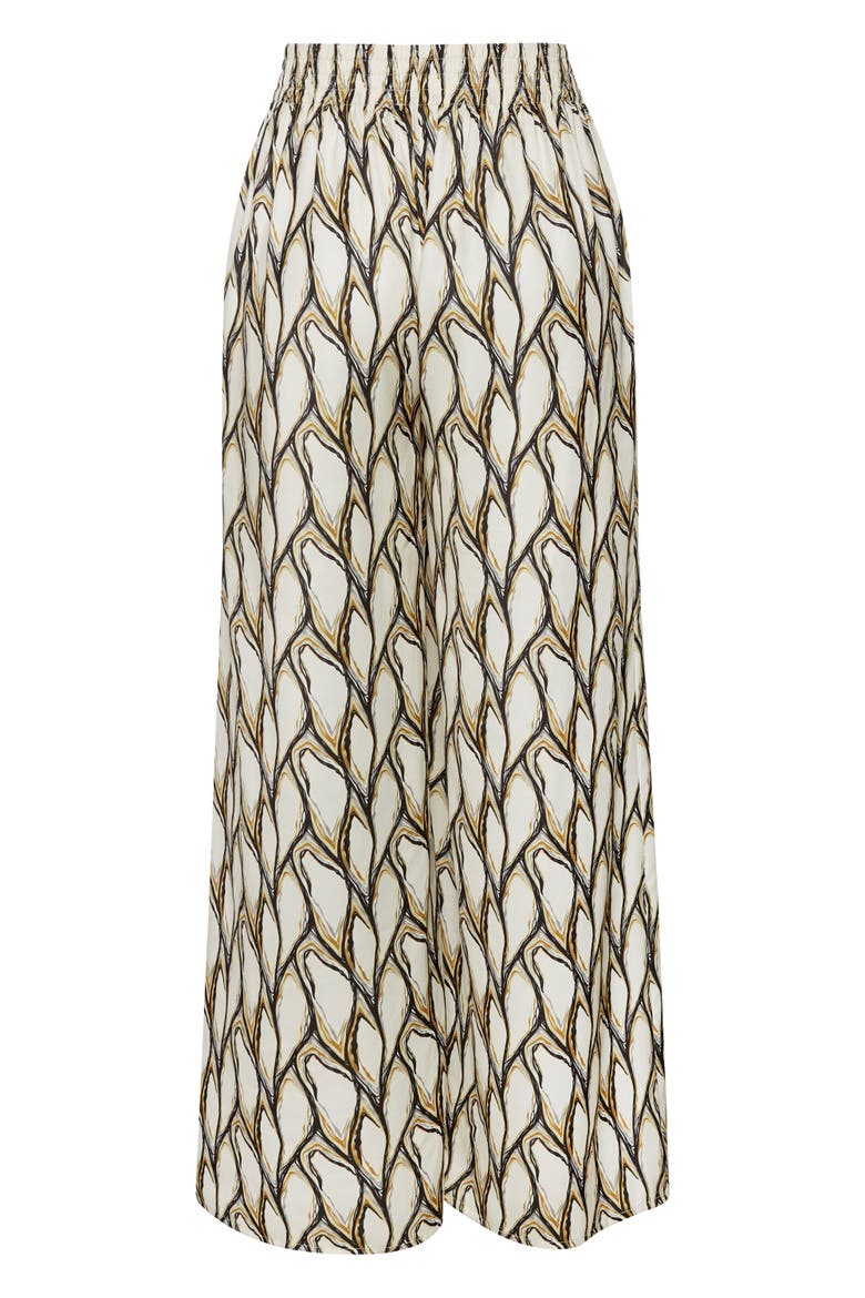 Print Wide Leg Pants, Alternate, color, Beige-Khaki