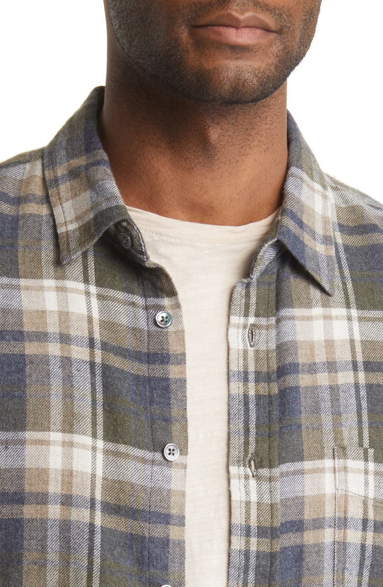 Rails Lennox Relaxed Fit Plaid Cotton Blend Button-Up Shirt, Alternate, color, 