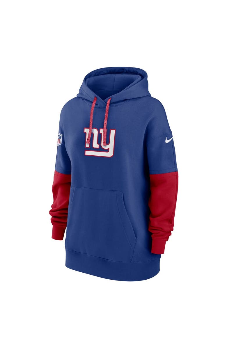 Nike Women's Nike Royal New York Giants 2024 Sideline Essential Fleece Pullover Hoodie, Alternate, color, Royal
