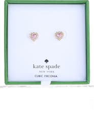 Kate Spade New York Pavé Heart Stud Earrings