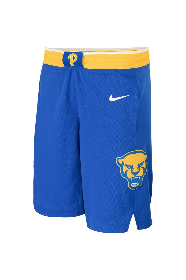 Men's Nike Royal Pitt Panthers Team Logo Replica Basketball Shorts, Main, color, Royal