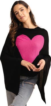 SAACHI Heart Silk & Cashmere Poncho