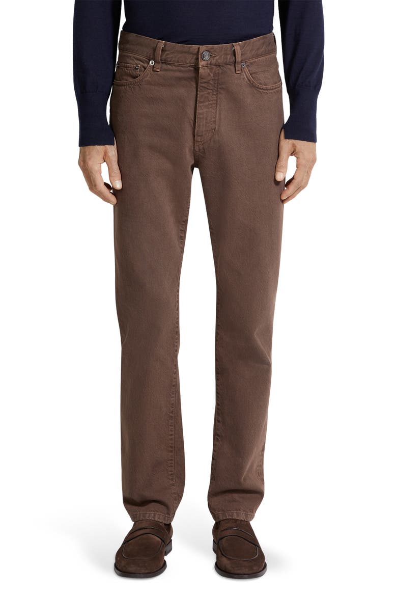 Roccia City Fit Jeans, Main, color, BROWN