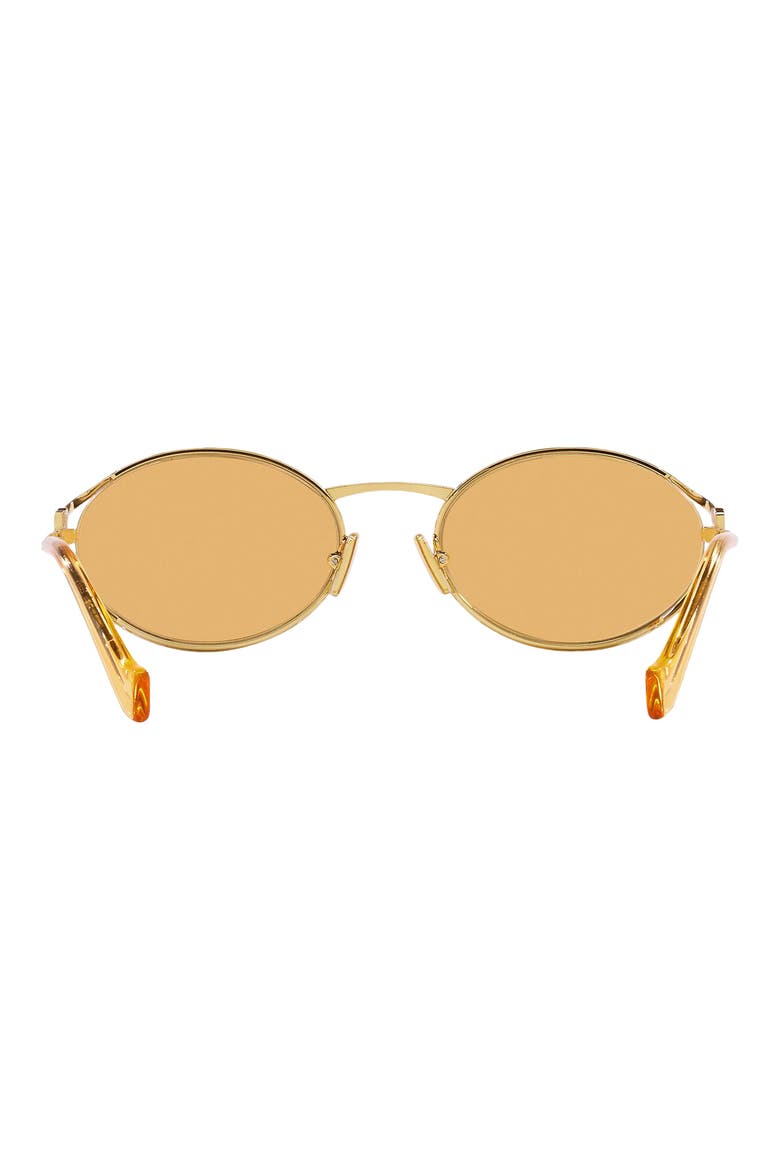 54mm Oval Sunglasses, Alternate, color, GOLD / BORDEAUX