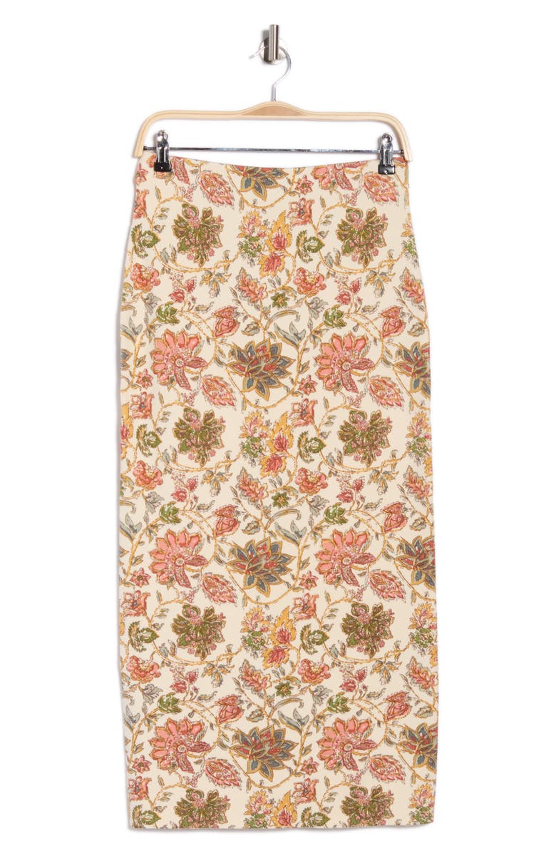 ELIE ELIE TAHARI Floral Jacquard Pull-On Skirt, Alternate, color, Chintz Floral Print