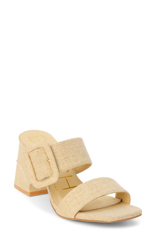 Beach By Matisse Lucy Block Heel Sandal In Natural Linen