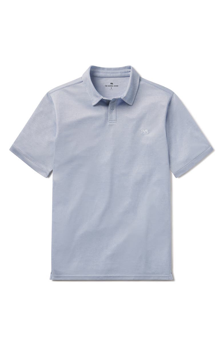 The Normal Brand Performance Piqué Polo, Alternate, color, Glacier
