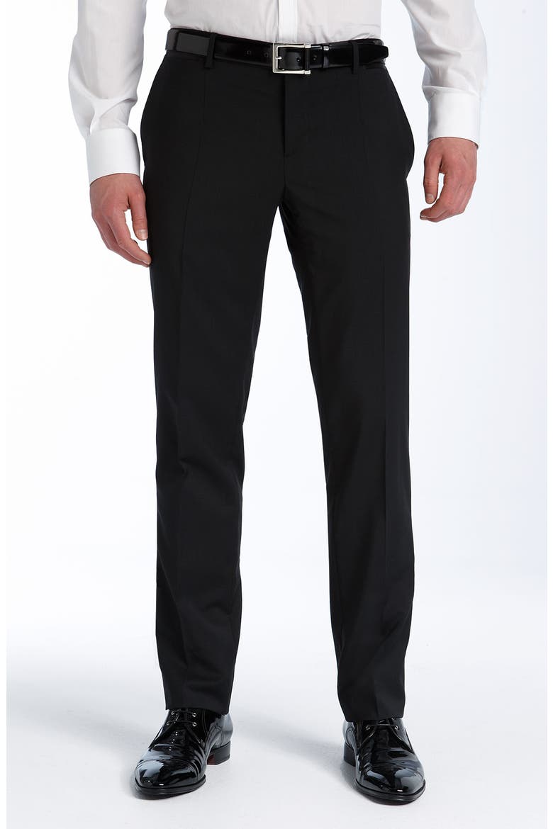 D&G Wool Blend Tuxedo, Alternate, color, BLACK