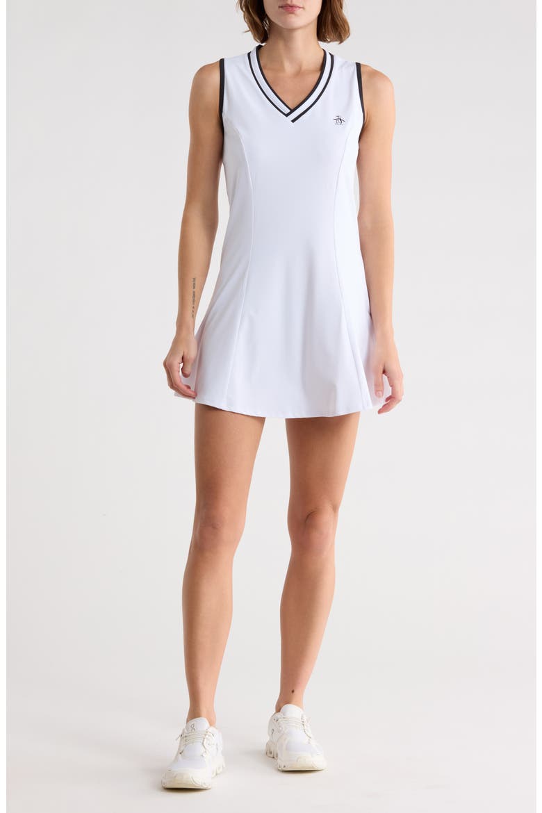 Sleeveless Flare Minidress, Main, color, BRIGHT WHITE
