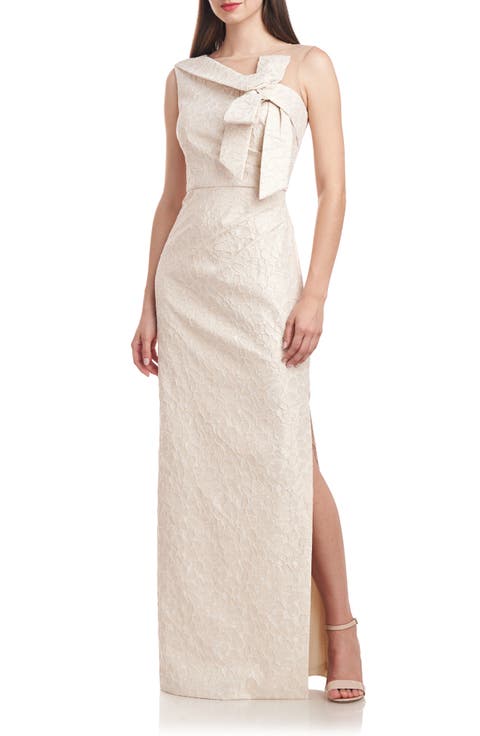 Odette Asymmetric Illusion Yoke Gown