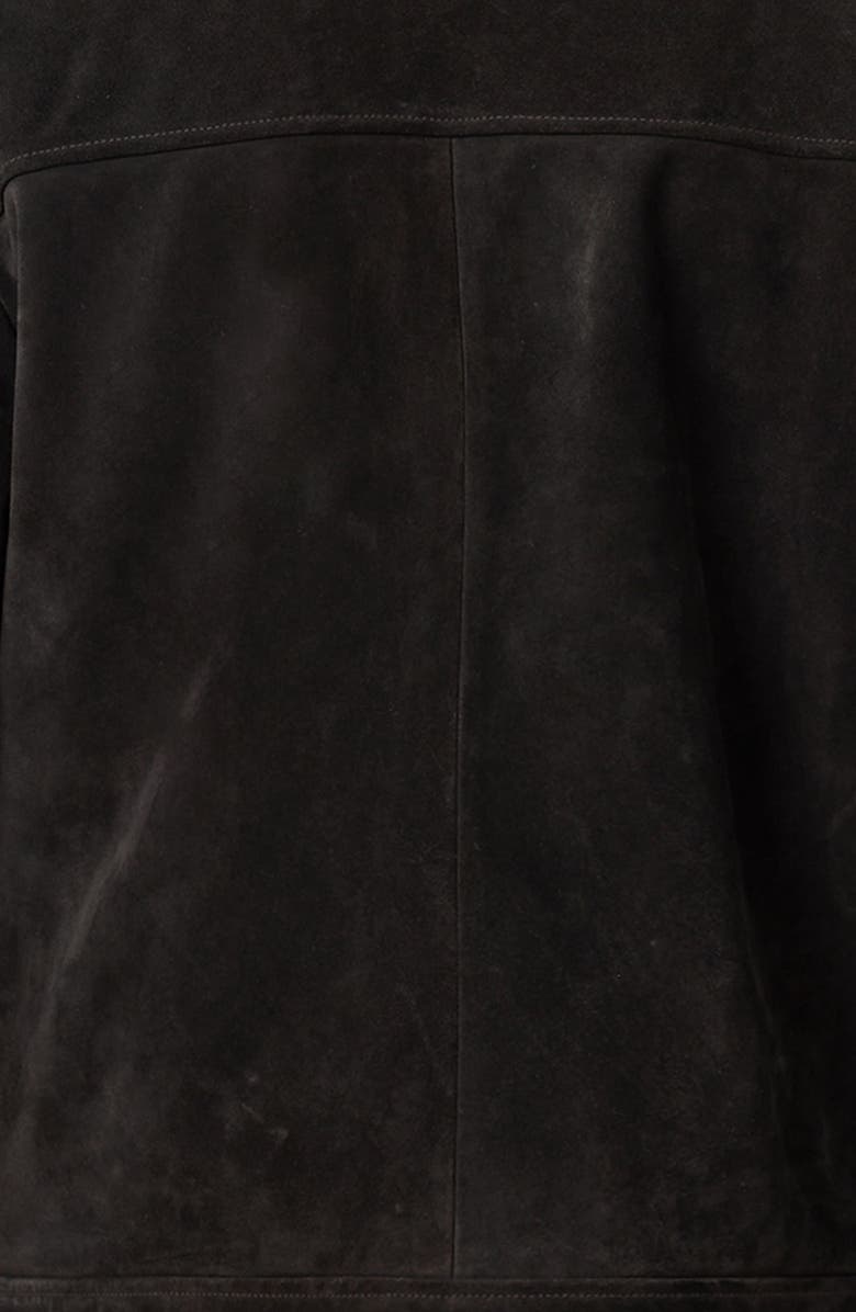 AllSaints Nates Suede Jacket, Alternate, color, Tanner Black
