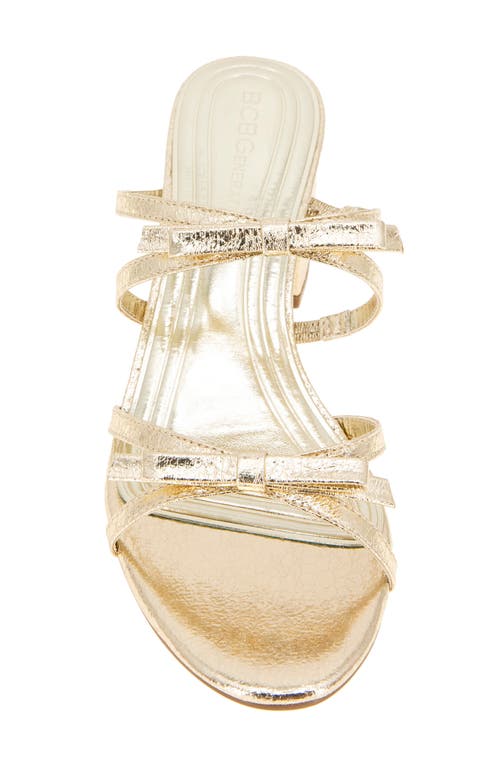 Bcbg Sarina Slide Sandal In Gold